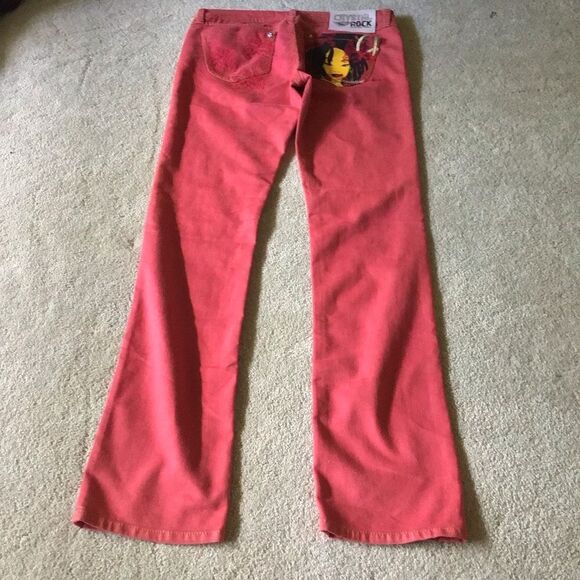 Vtg. Y2k CRYSTAL ROCK by Christian Audigier Denim Jeans Embroidery size 31 - Picture 2 of 10